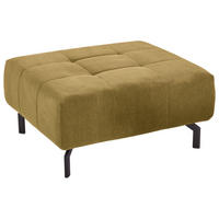 HOCKER Feincord Hellgrün  - Schwarz/Hellgrün, Design, Textil/Metall (90/44/75cm) - Beldomo Style