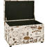 TRUHENBANK in Textil, Holzwerkstoff 65/42/40 cm - Creme/Schwarz, Basics, Holzwerkstoff/Kunststoff (65/42/40cm) - Carryhome TRUHENBANK in Textil, Holzwerkstoff 65/42/40 cm - Creme/Schwarz, Basics, Holzwerkstoff/Kunststoff (65/42/40cm) - Carryhome