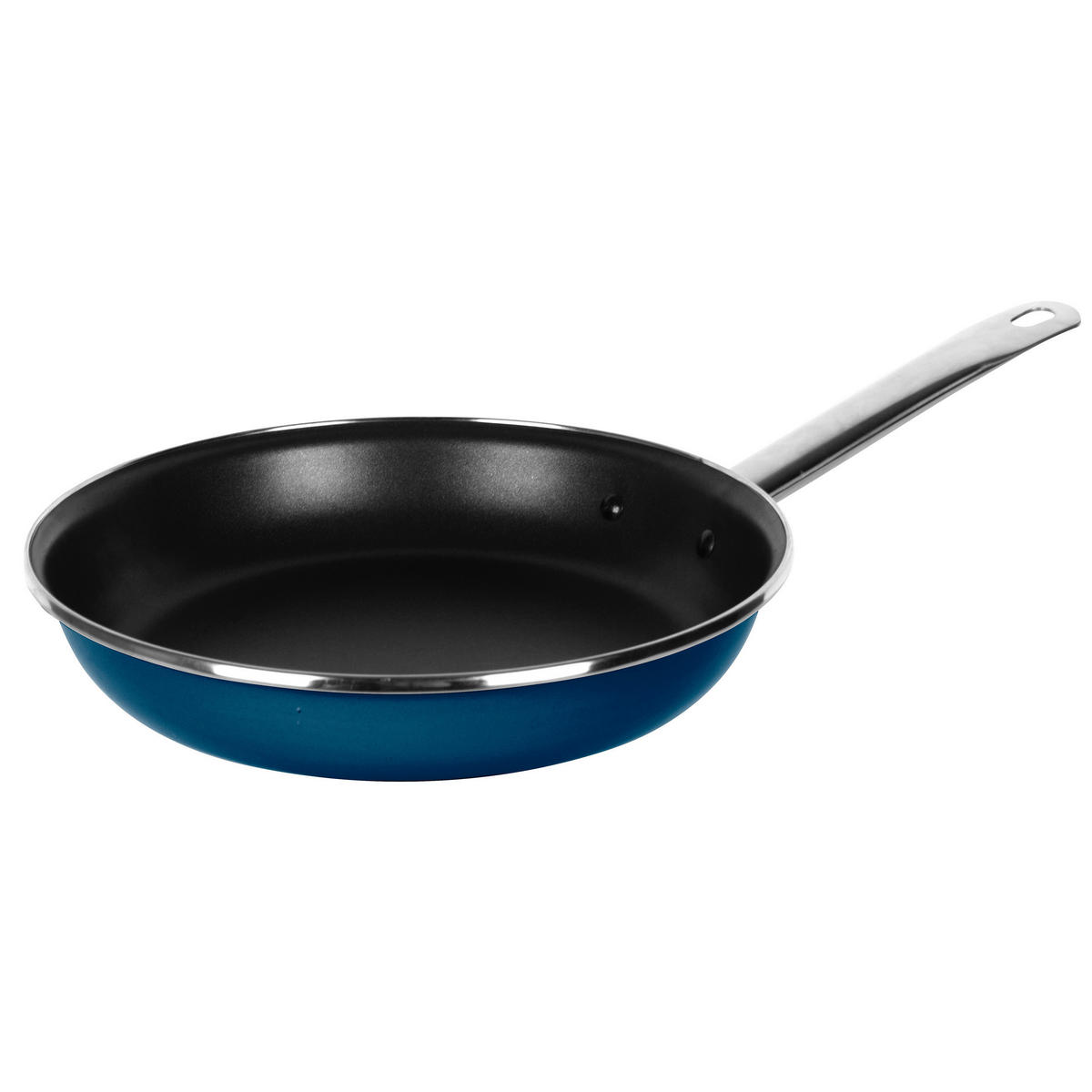 PFANNENSET Stahl 2-teilig  - Blau/Rot, Basics, Metall - Benetton