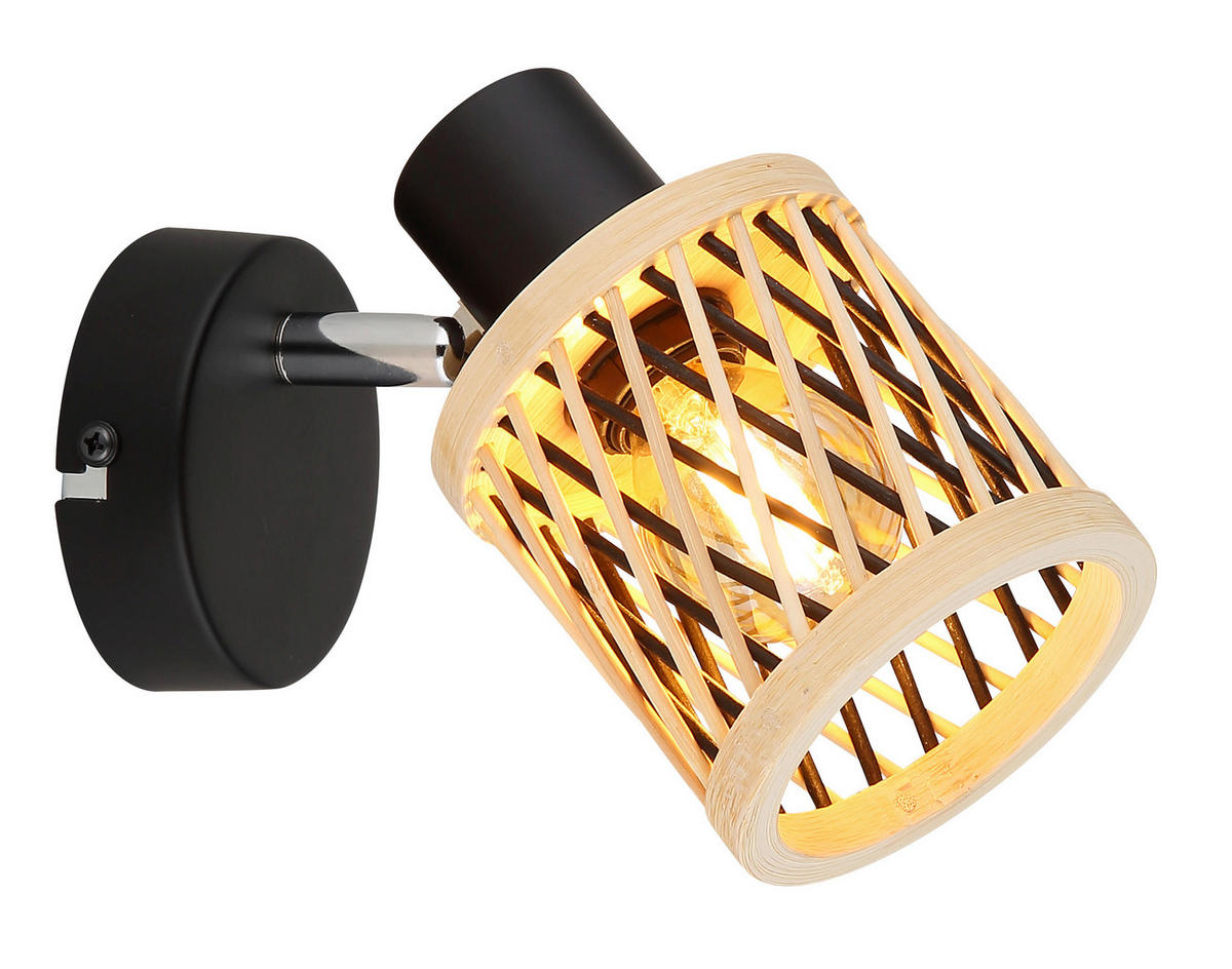 STRAHLER Mali 8,5/13,5 cm  - Schwarz/Naturfarben, Natur, Holz/Metall (8,5/13,5cm) - Globo