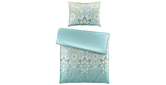 WENDEBETTWÄSCHE Satin 140/200 cm  - Blau, Design, Textil (140/200cm) - Esposa
