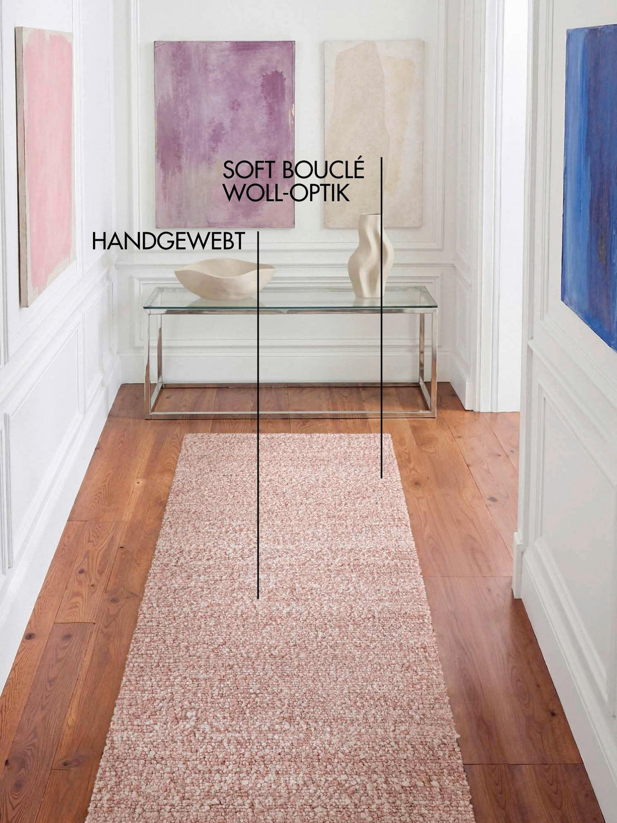 LÄUFER 80/300 cm Notting Hill  - Altrosa, Basics, Textil (80/300cm) - Ted Baker