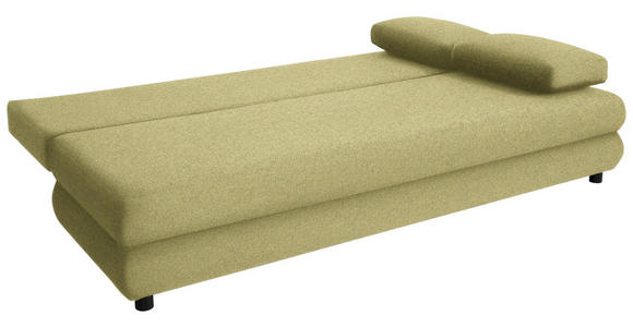 SCHLAFSOFA Taras  mit Stoffauswahl Webstoff Grün  - Schwarz/Grün, Design, Kunststoff/Textil (197/77/81cm) - Xora
