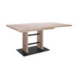 ESSTISCH in Metall, Holzwerkstoff 130-178/90/75 cm  - Schwarz/Eiche Artisan, MODERN, Holzwerkstoff/Metall (130-178/90/75cm) - Dieter Knoll
