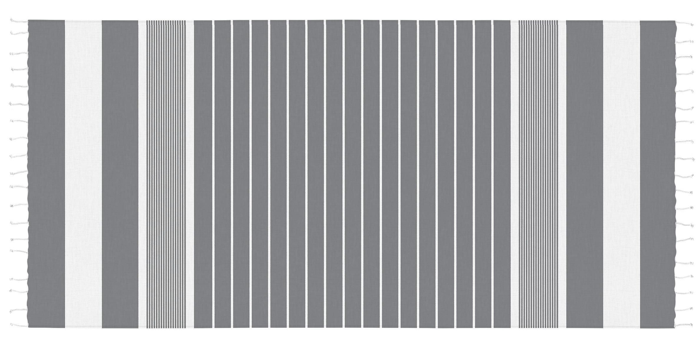 RUČNIK ZA PLAŽU 85/165 cm , sivoplava  BLUE STRIP  - sivoplava, Basics, tekstil (85/165cm) - Esposa