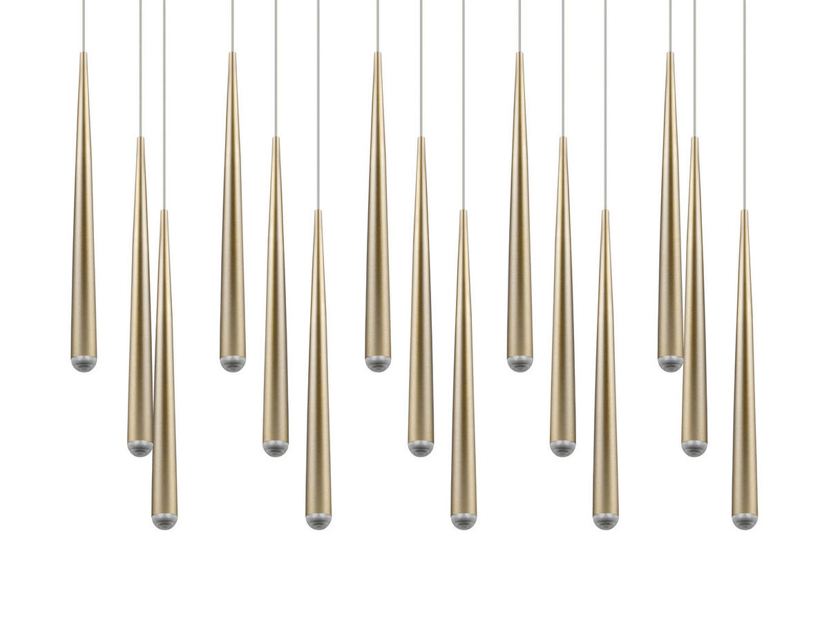 LED-PENDELLEUCHTE 100/20/150 cm    - Goldfarben, Design, Metall (100/20/150cm) - Trio Leuchten