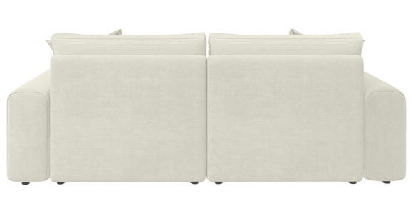 BIGSOFA Cord Perlmutt  - Perlmutt/Schwarz, MODERN, Kunststoff/Textil (234/93/190cm) - Carryhome