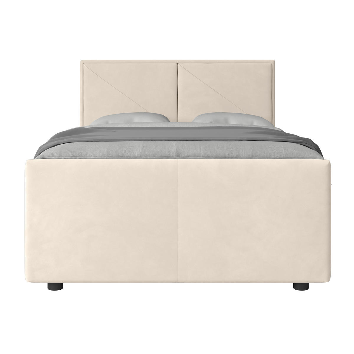 BOXSPRINGBETT 140/200 cm  in Weiss  - Weiss, Modern, Holz/Kunststoff (140/200cm) - MID.YOU