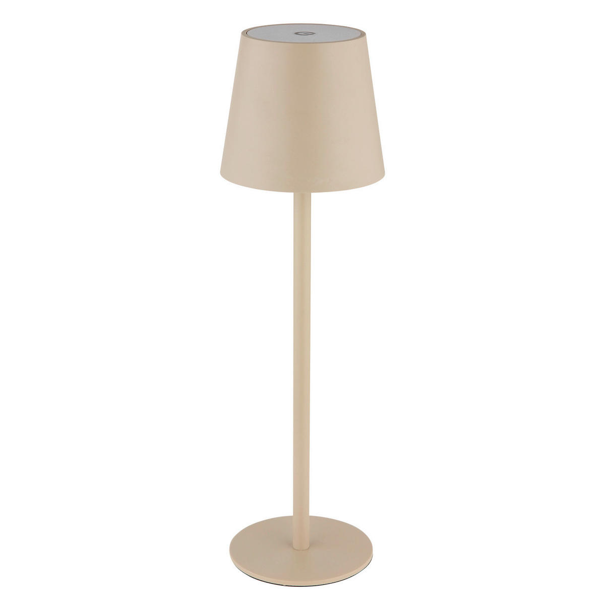 AKKU-TISCHLEUCHTE - Sandfarben/Opal, Trend, Kunststoff/Metall (10,6/36cm) - Globo