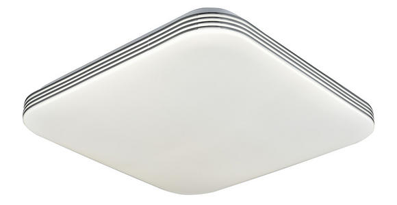 LED-Deckenleuchte Miro - Weiß, MODERN, Kunststoff/Metall (27/27/7cm) - Luca Bessoni