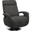 RELAXSESSEL in Textil Dunkelgrau  - Edelstahlfarben/Dunkelgrau, KONVENTIONELL, Textil/Metall (84/109/88cm) - Beldomo System