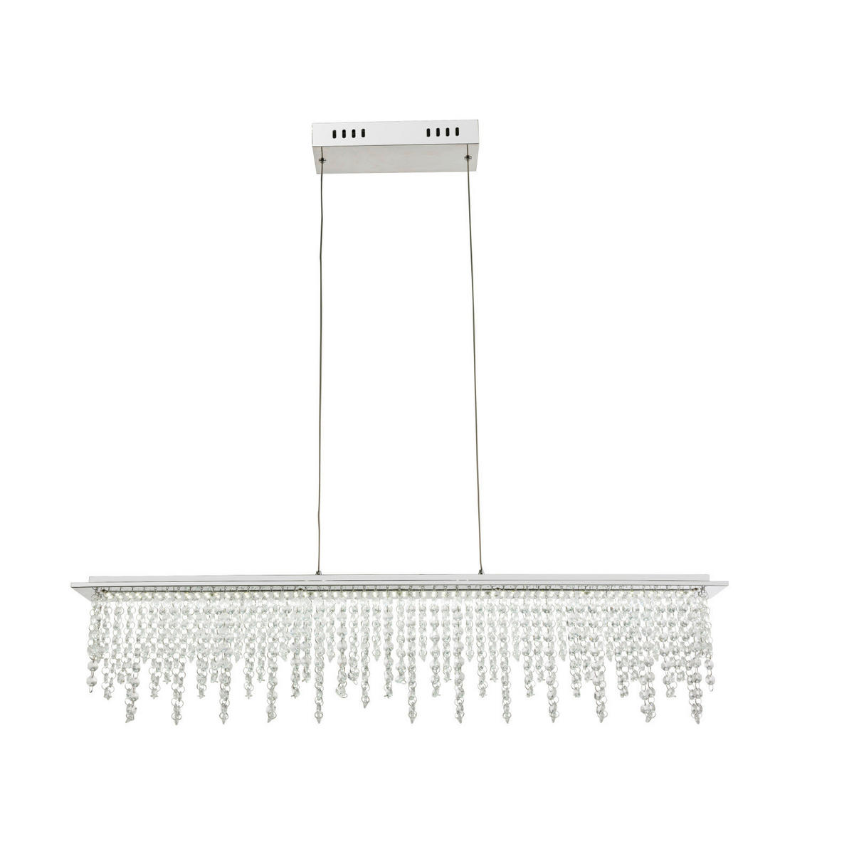 LED-HÄNGELEUCHTE  90 cm  - Klar, Design, Glas/Metall (90cm) - Globo