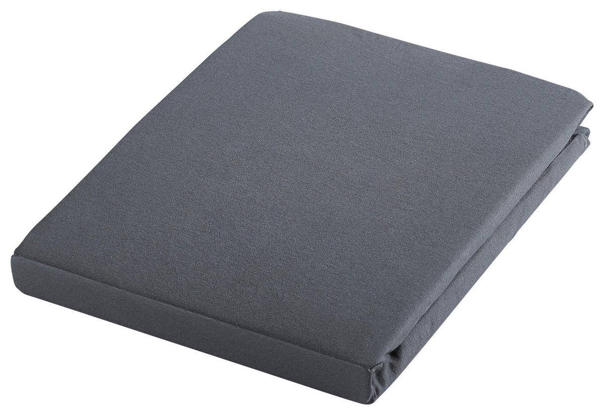 SPANNBETTTUCH FLORENTANO Jersey  - Grau, Basics, Textil (100/200cm) - Bio:Vio