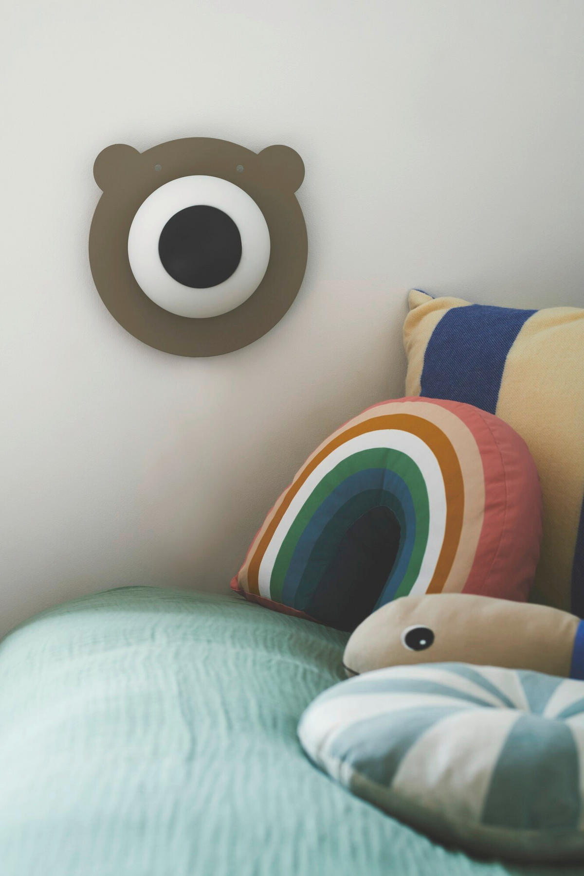 WANDLEUCHTE Bruna Bear 25/14/25 cm  - Braun, Design, Metall (25/14/25cm) - Nordlux