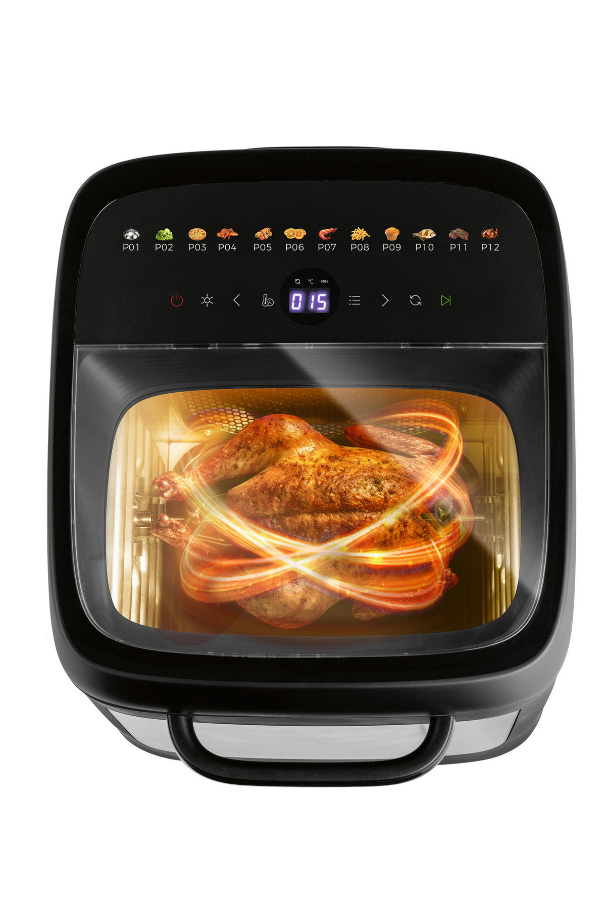 MINIBACKOFEN GOURMETmaxx  - Schwarz, Basics, Kunststoff/Metall (44,6/33,7/35,5cm)