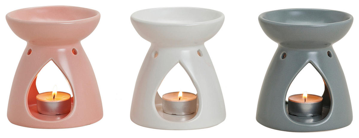 AROMALAMPA   - vit, Basics, keramik (10/11cm) - Ambia Home