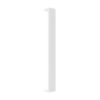 NÁBYTKOVÁ ÚCHYTKA, biela, 2,4/20/1,8 cm - biela, kov (2,4/20/1,8cm) - Hom`in