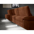 WOHNLANDSCHAFT in Webstoff Rostfarben  - Rostfarben/Schwarz, Design, Textil/Metall (157/354/208cm) - Dieter Knoll