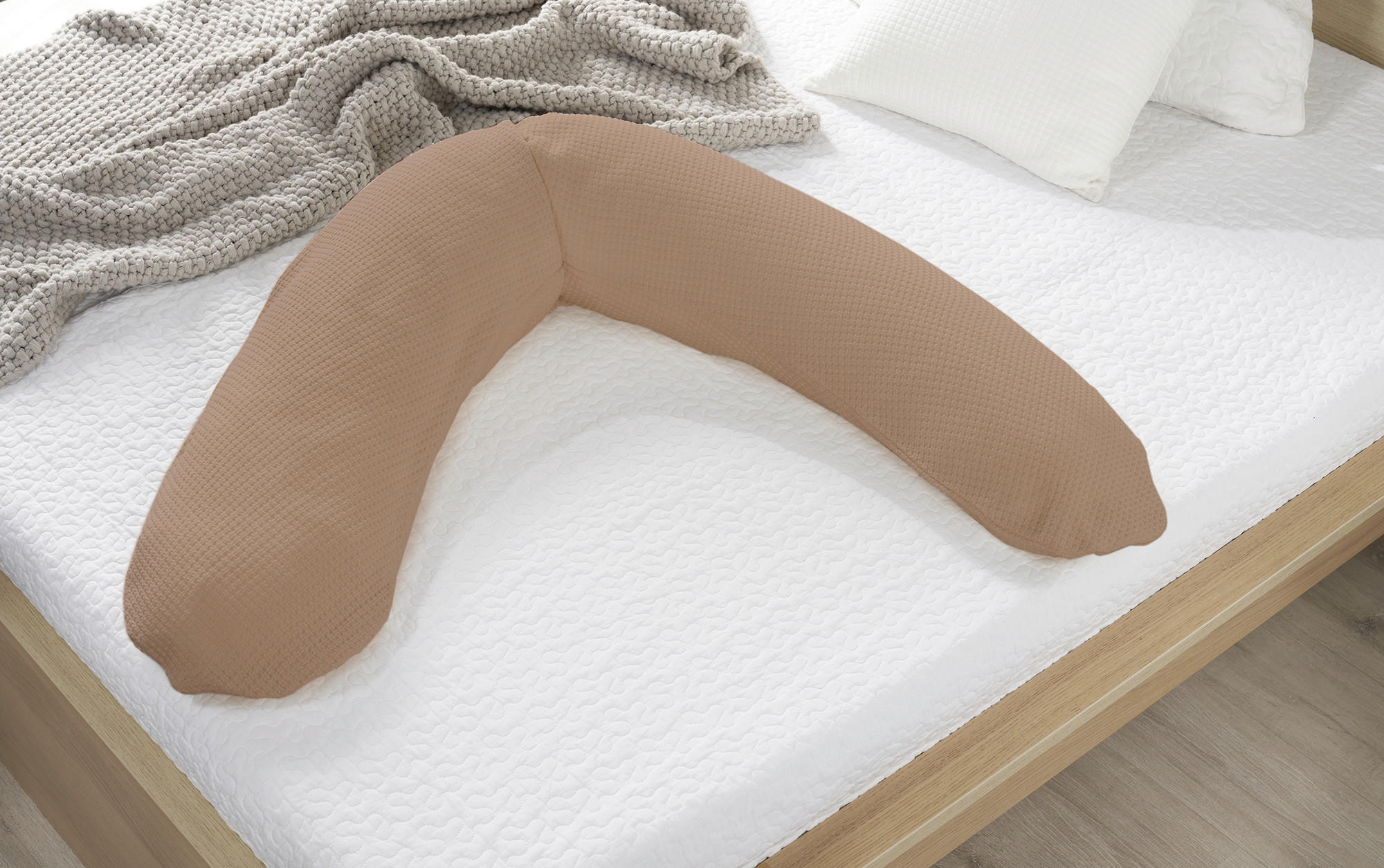STILLKISSEN 190 cm THERALINE   - Sandfarben/Beige, Basics, Textil (190cm) - Theraline