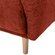 ECKSOFA Rostfarben Flachgewebe  - Rostfarben/Buchefarben, KONVENTIONELL, Holz/Textil (144/230cm) - Carryhome
