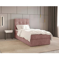 BOXBETT 90/200 cm,  in Kupferfarben, Bettkasten, Topper,  - Schwarz/Kupferfarben, MODERN, Holz/Kunststoff (90/200cm) - MID.YOU