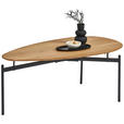 COUCHTISCH in Holz 110/60/42 cm  - Eichefarben/Schwarz, Design, Holz/Metall (110/60/42cm) - Novel