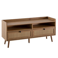 LOWBOARD  in 120/56/39 cm  - Eichefarben/Schwarz, Design, Holz/Holzwerkstoff (120/56/39cm) - MID.YOU