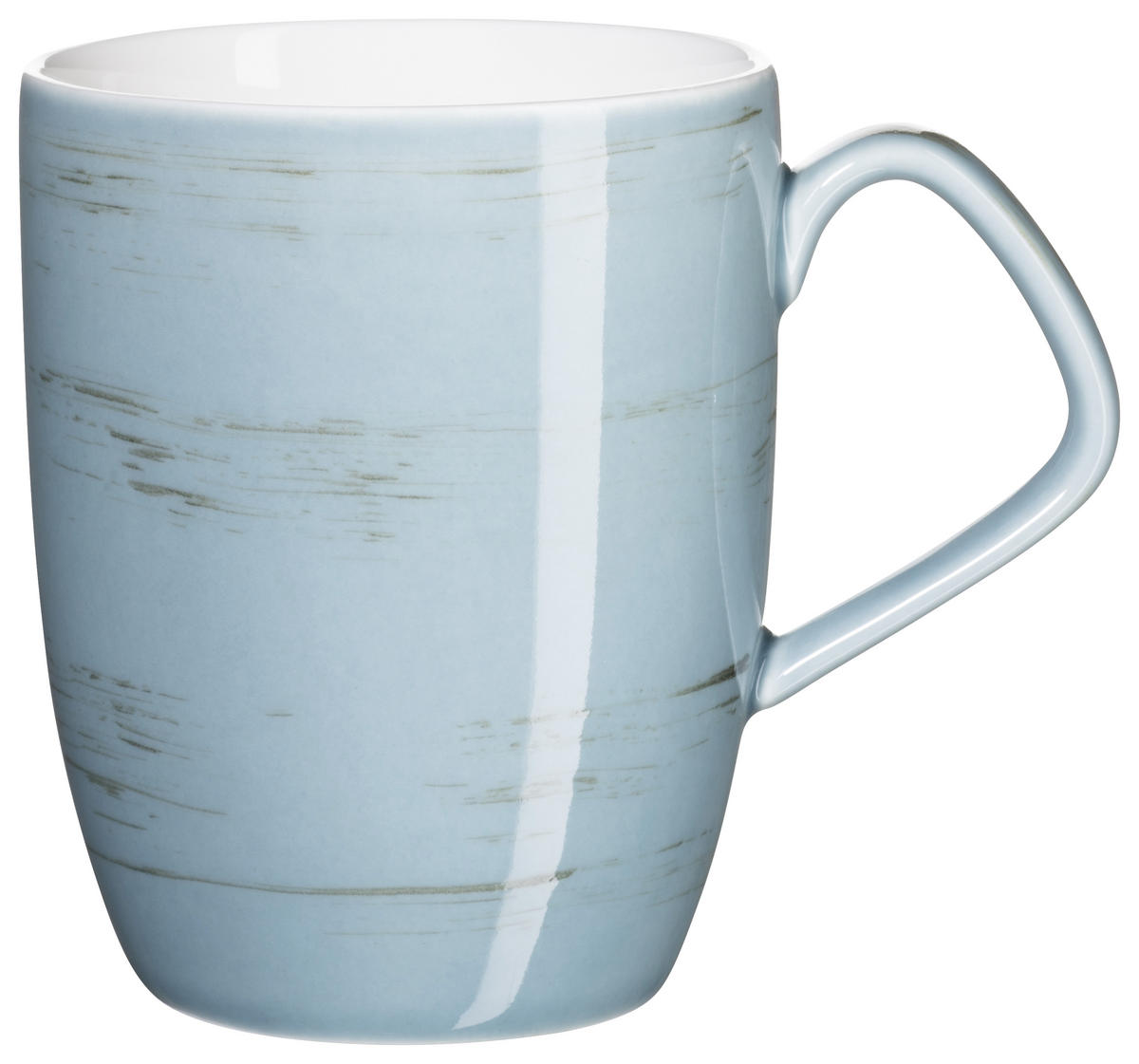 KOMBISERVICE Blau, Grau, Weiß, Beige Derby 16-teilig 4 Personen  - Blau/Beige, Basics, Keramik (33/31,5/35cm) - Mäser