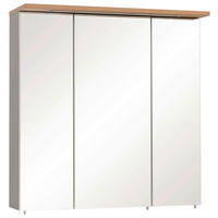 SPIEGELSCHRANK 70,4/72,3/23,7 cm  - Platinfarben/Eichefarben, MODERN, Glas/Holzwerkstoff (70,4/72,3/23,7cm) - Stylife
