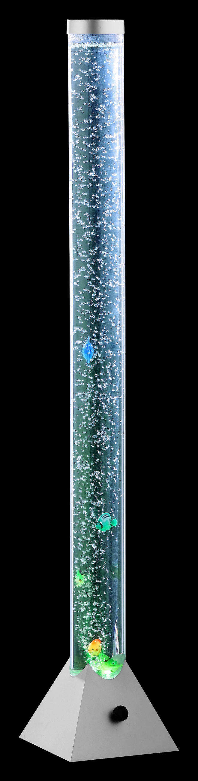 PODNA LED LAMPA - providno/boja titanijuma, Trendi, plastika (21/130cm) - Xora