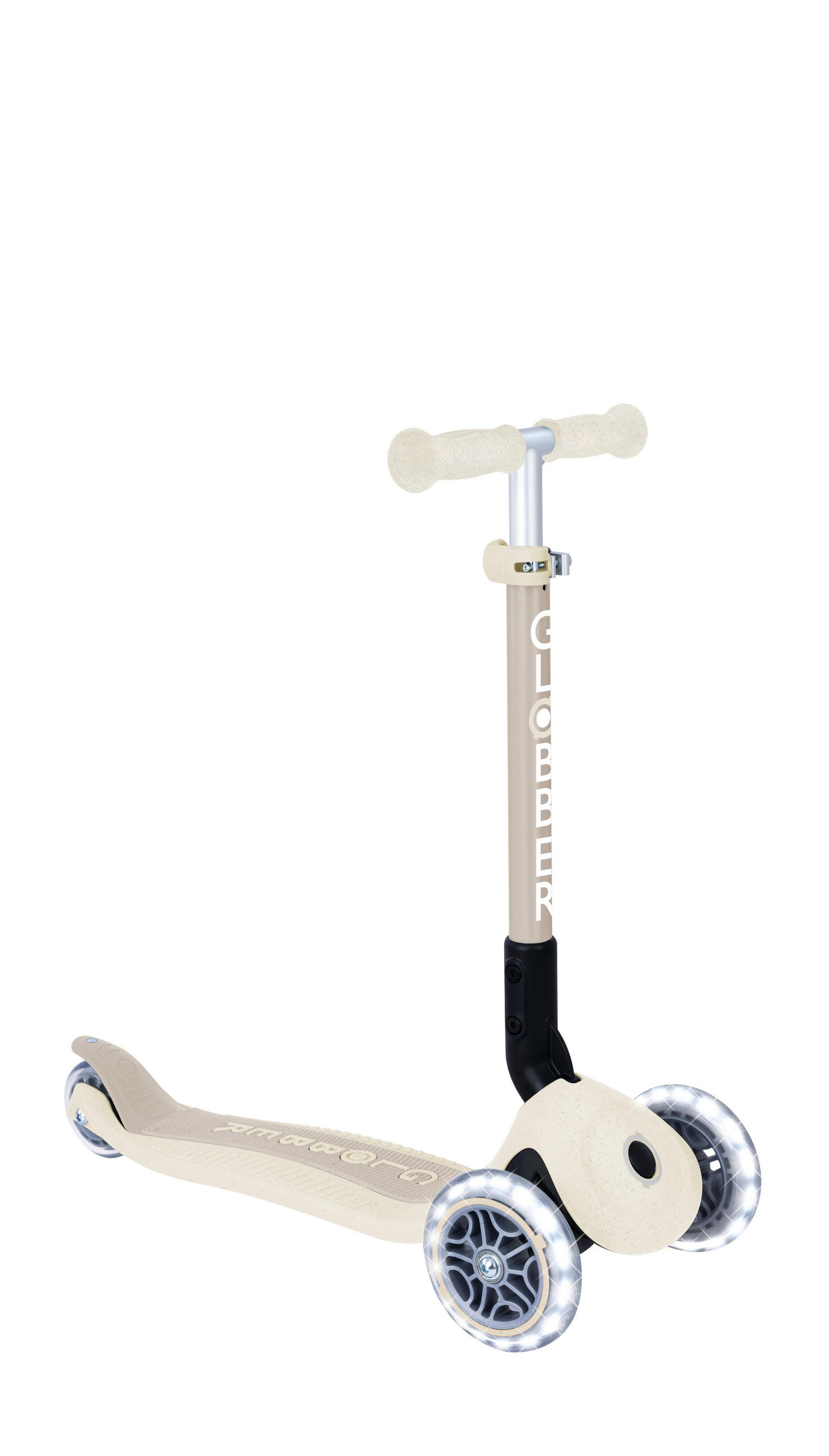 KINDERSCOOTER JUNIOR FOLDABLE LIGHTS  - Perlmutt, Basics, Kunststoff (57.5/28/68cm) - GLOBBER