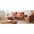 ECKSOFA in Velours Rostfarben  - Rostfarben/Schwarz, Design, Holz/Textil (170/238cm) - Carryhome