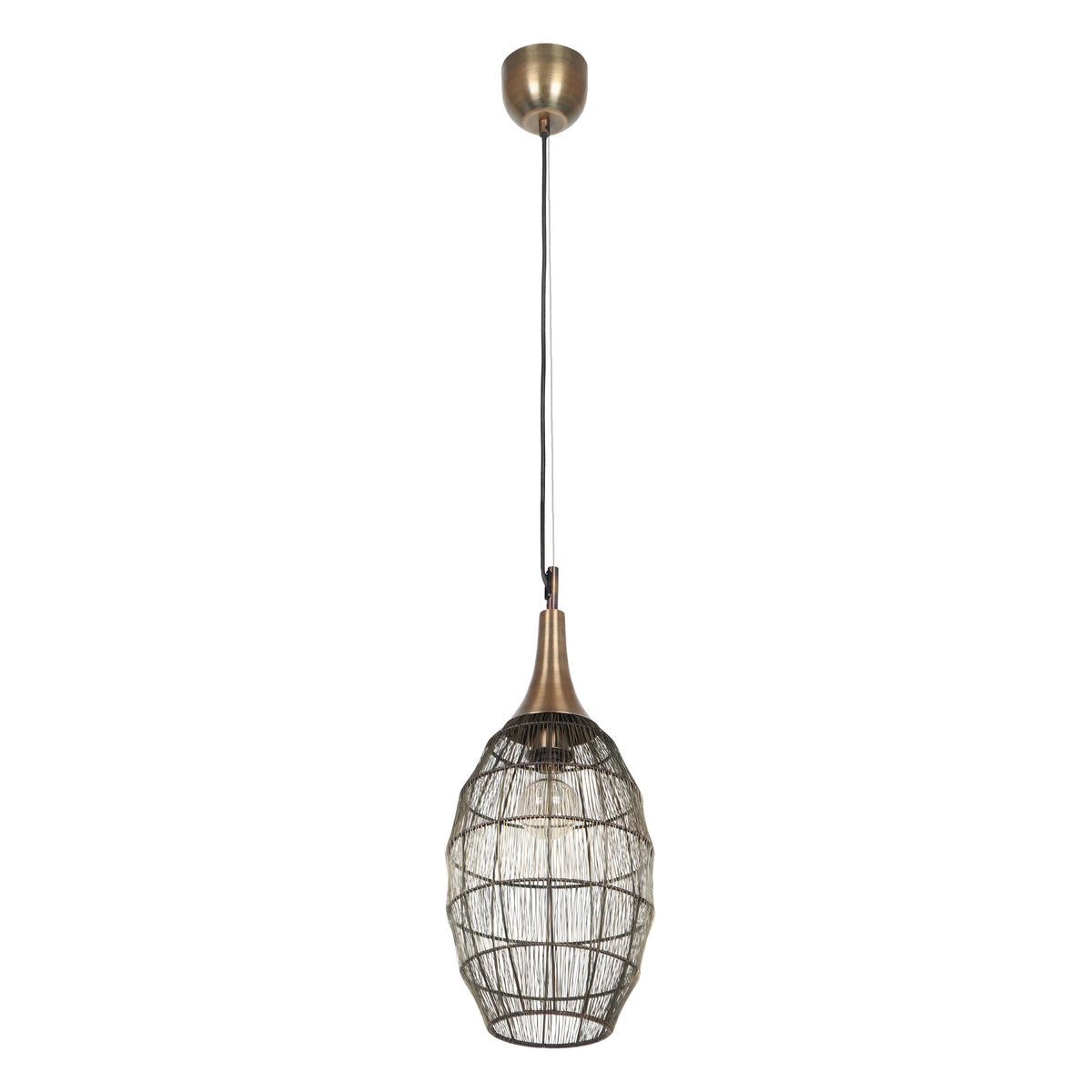 PENDELLEUCHTE 26/150 cm    - Messingfarben, Konventionell, Metall (26/150cm) - Eglo
