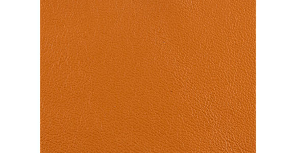ECKSOFA in Echtleder Orange  195/308 cm  - Schwarz/Orange, Design, Leder/Metall (195/308cm) - Dieter Knoll