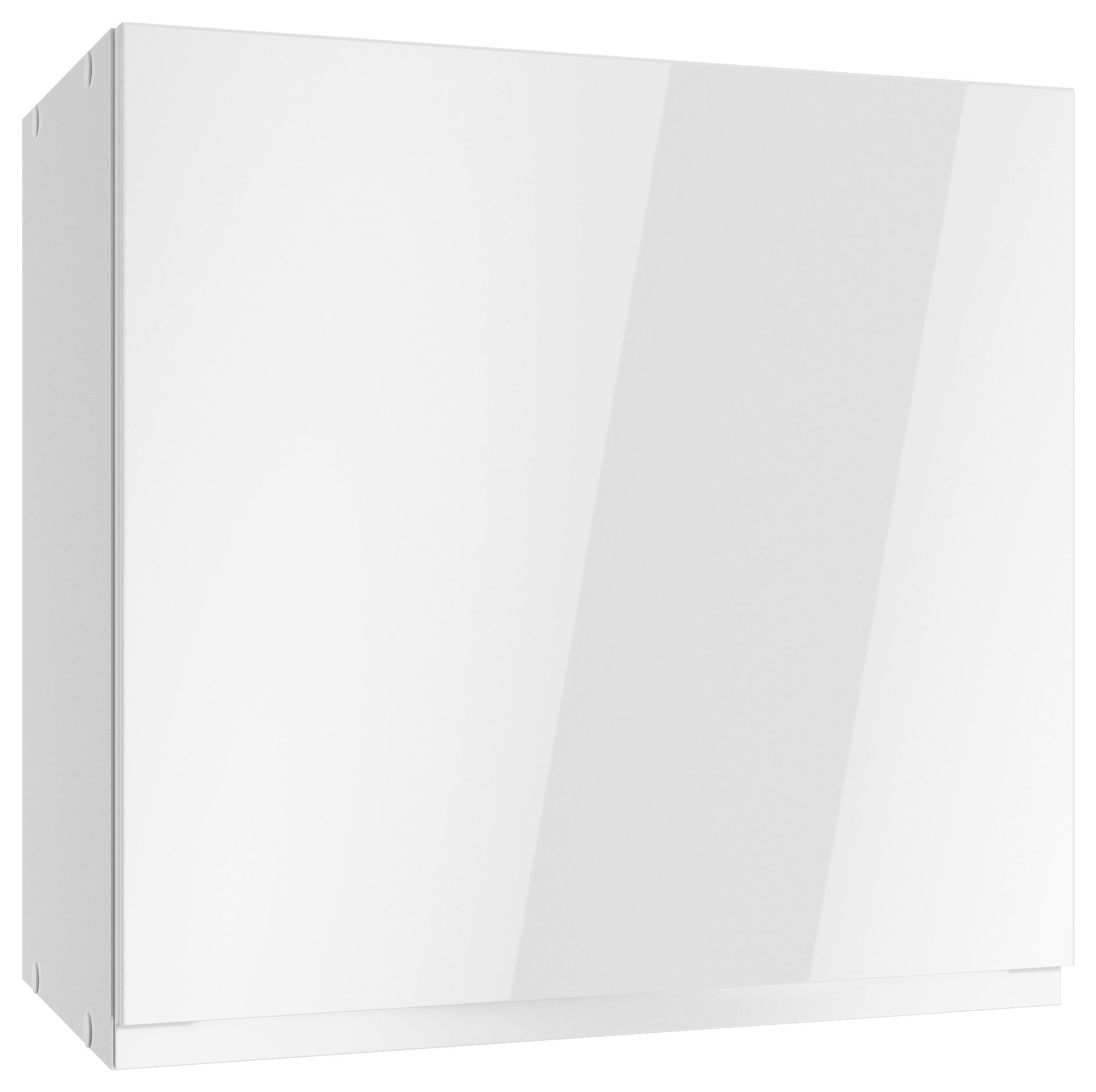 KÜCHENOBERSCHRANK 60/57/34 cm  in Weiß, Weiß Hochglanz  - Weiß Hochglanz/Weiß, LIFESTYLE, Holzwerkstoff (60/57/34cm) - Held