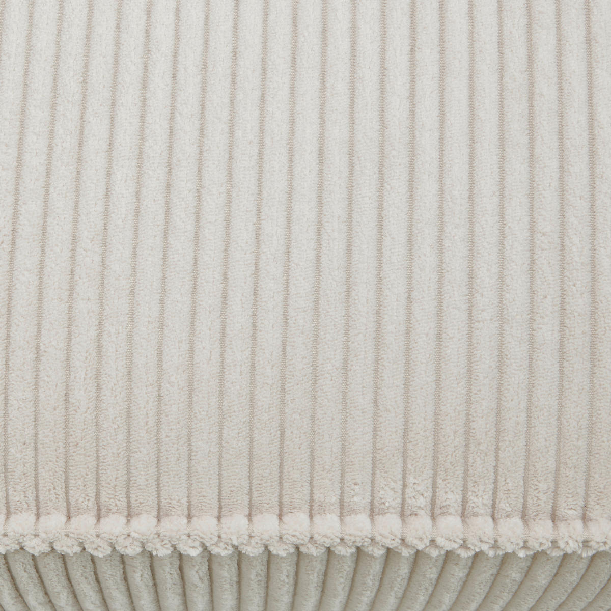 ECKSOFA in Cord Creme  - Creme/Schwarz, Modern, Holz/Textil (157/265cm) - Carryhome