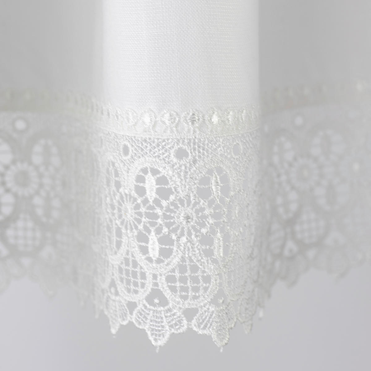 KURZGARDINE   140/48 cm   - Weiß, KONVENTIONELL, Textil (140/48cm)