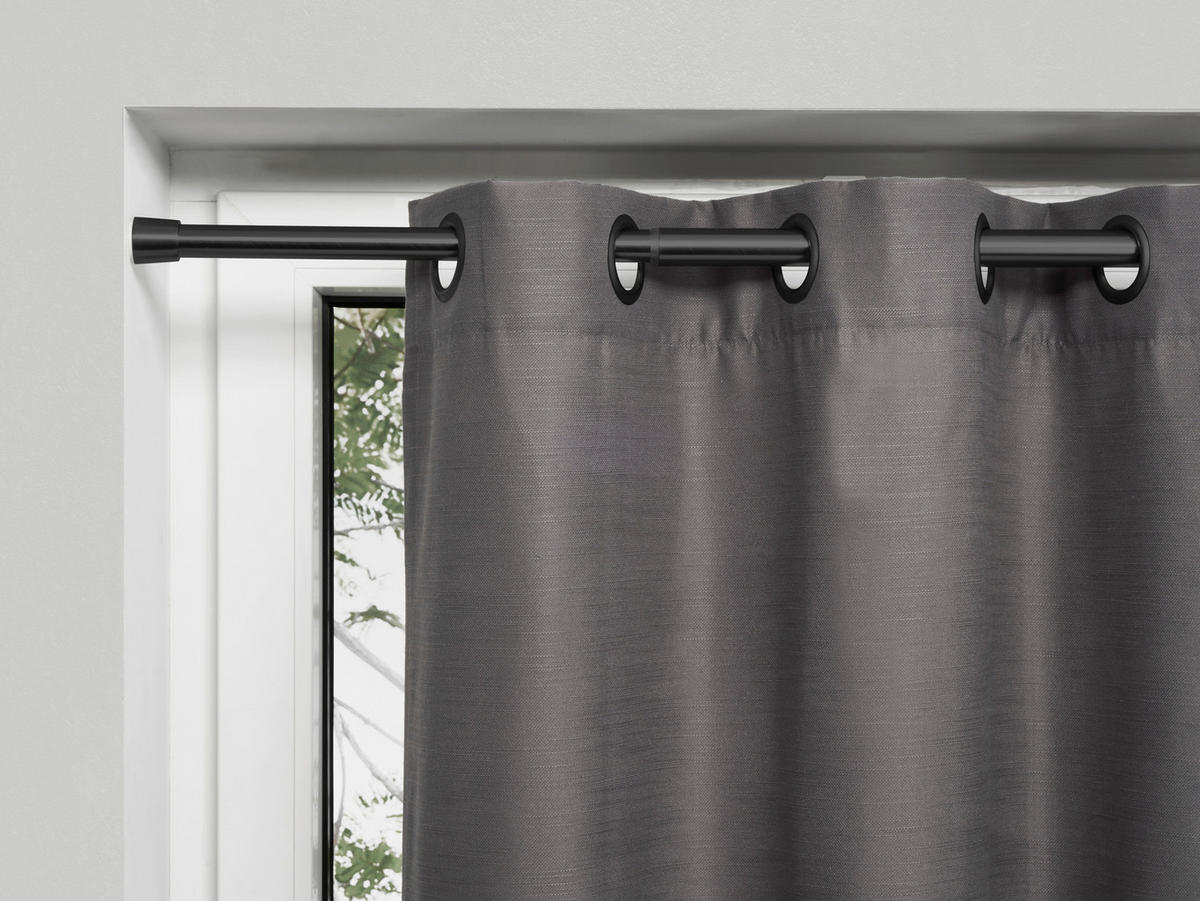 FÜGGÖNYKARNIS - fekete, Design, fém (120-220cm) - Homeware