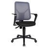 DREHSTUHL Flachgewebe, Netz Grau, Schwarz  - Schwarz/Grau, MODERN, Kunststoff/Textil (46/97-109/46cm) - Topstar