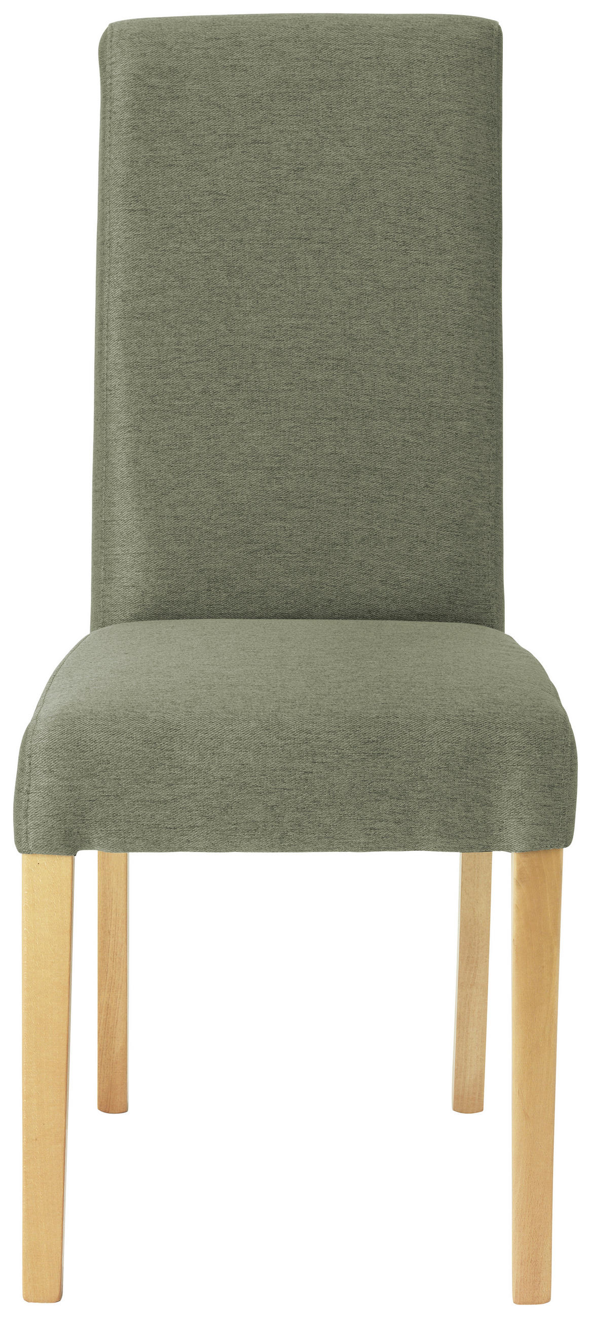 SZÉK fa, textil zöld, bükkszínű  - bükkszínű/zöld, Konventionell, textil/fa (42/95/57cm) - Carryhome