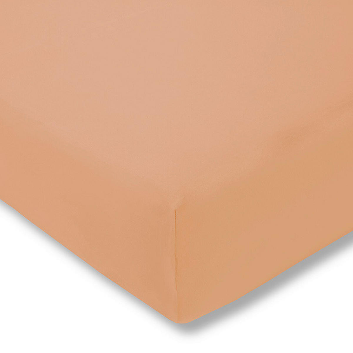 SPANNBETTTUCH Exquisit Single-Jersey  - Orange, Basics, Textil (100/200cm) - Estella