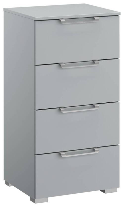 KOMMODE  in 40/81/42 cm  - Silberfarben/Hellgrau, Design, Holzwerkstoff/Kunststoff (40/81/42cm) - Novel