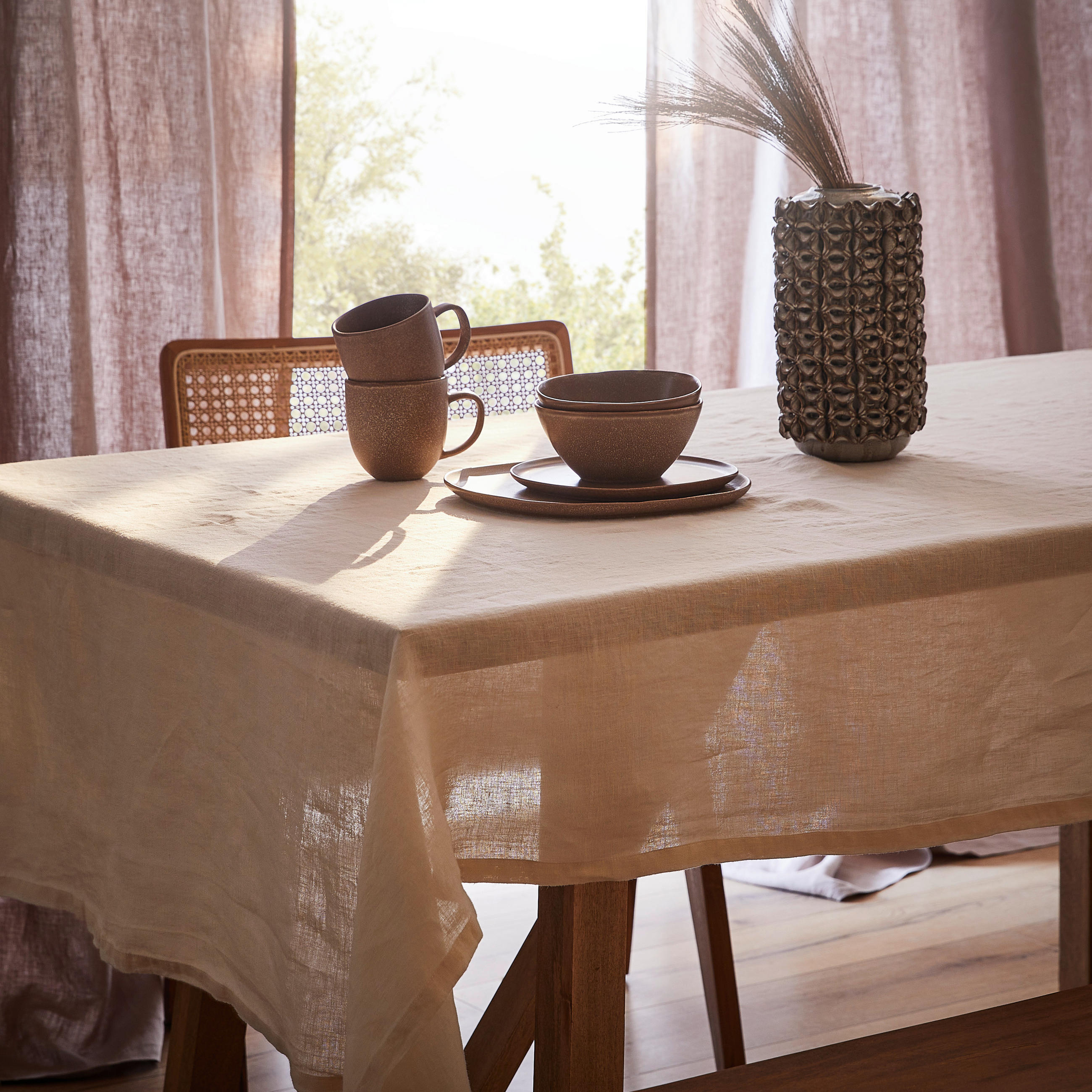 TISCHDECKE 140/240 cm - Naturfarben, Trend, Textil (140/240cm) - Ambiente