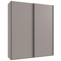 SCHWEBETÜRENSCHRANK 200/236/65 cm,  in Sahara, 2 Tür(en)  - Schwarz/Sahara, KONVENTIONELL, Holzwerkstoff/Metall (200/236/65cm) - MID.YOU