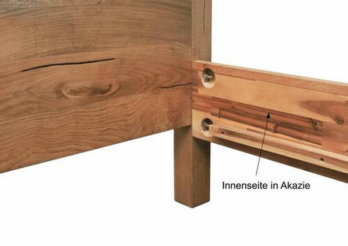 HIMMELBETT 160/200 cm  in Mooreichefarben  - Mooreichefarben, MODERN, Holz (160/200cm) - Livetastic