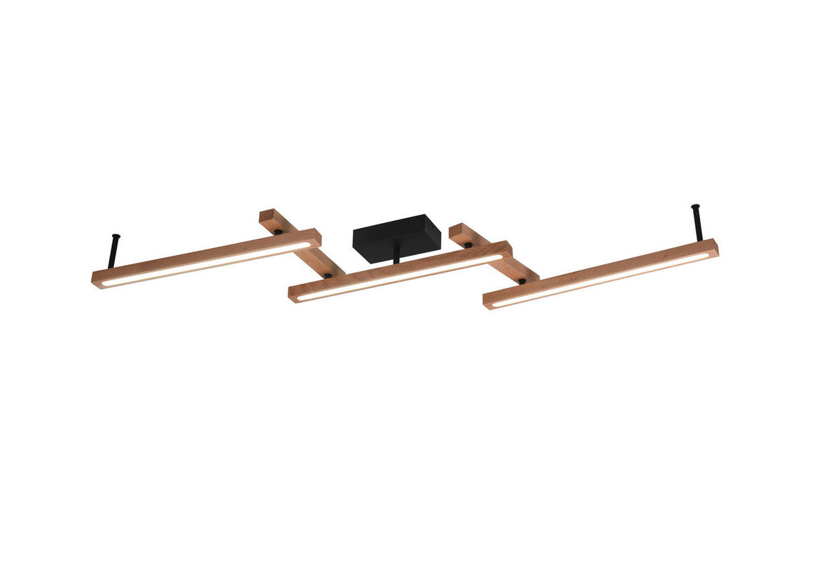 LED-DECKENLEUCHTE 36 W    180/13/10 cm  - Naturfarben, Basics, Holz (180/13/10cm) - Trio Leuchten