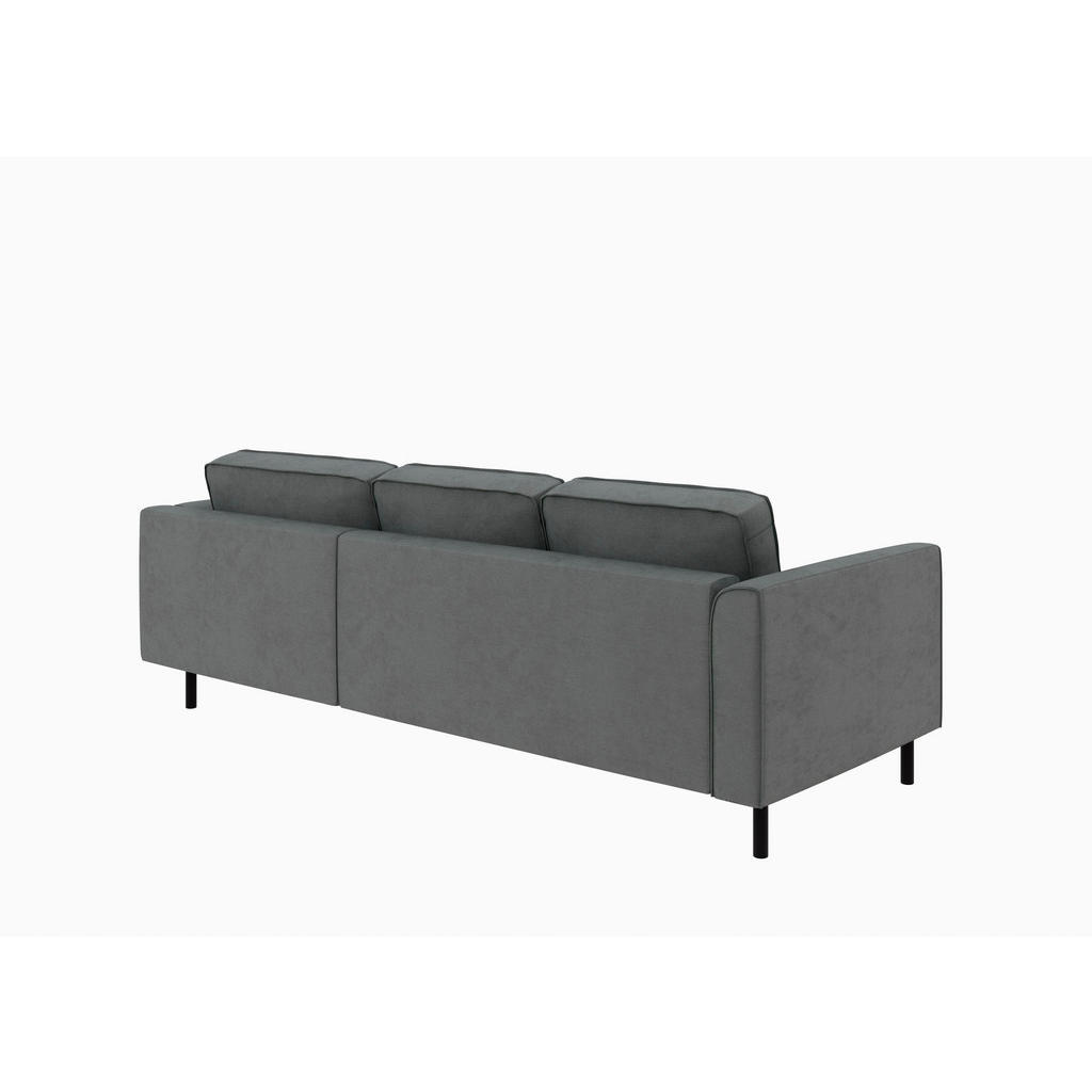 Thumbnail - Trendmanufaktur Ecksofa, Anthrazit, Textil, 4-Sitzer, seitenverkehrt montierbar, L-Form, 232x161 cm, Made in Europe, Sit...