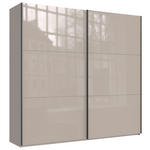 SCHWEBETÜRENSCHRANK  in Sahara  - Schwarz/Sahara, KONVENTIONELL, Glas/Holzwerkstoff (250/236/65cm) - Hom`in