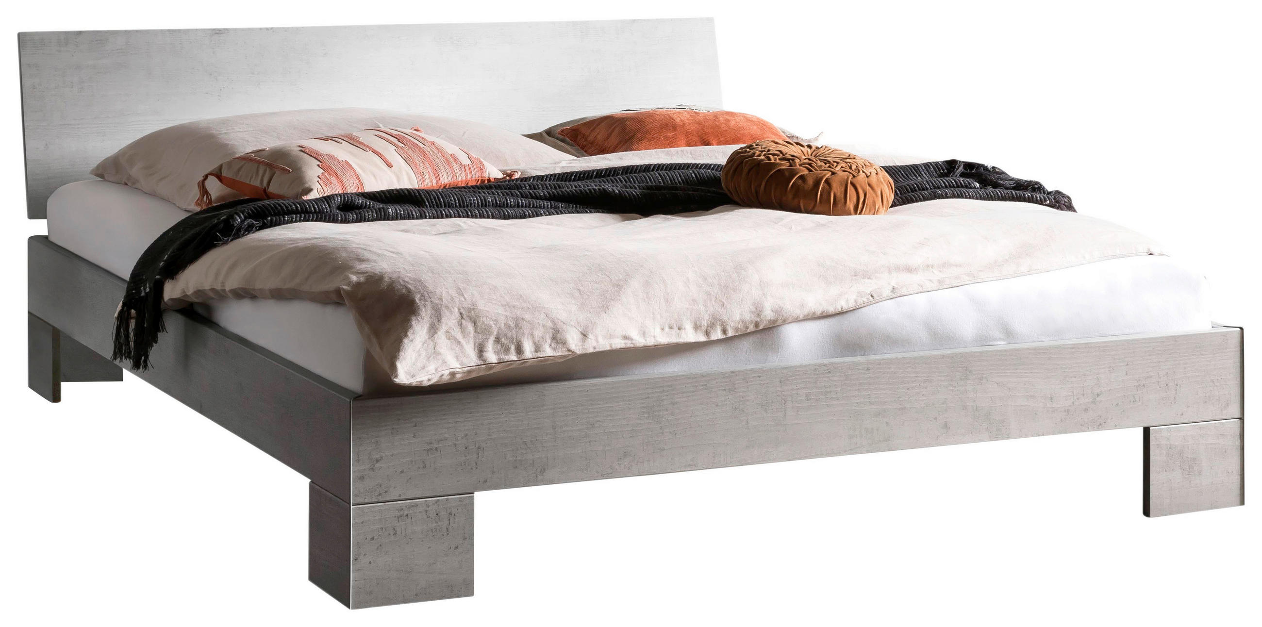 BETT 140/200 cm  in Grau  - Grau, Design, Holzwerkstoff (140/200cm) - Hasena