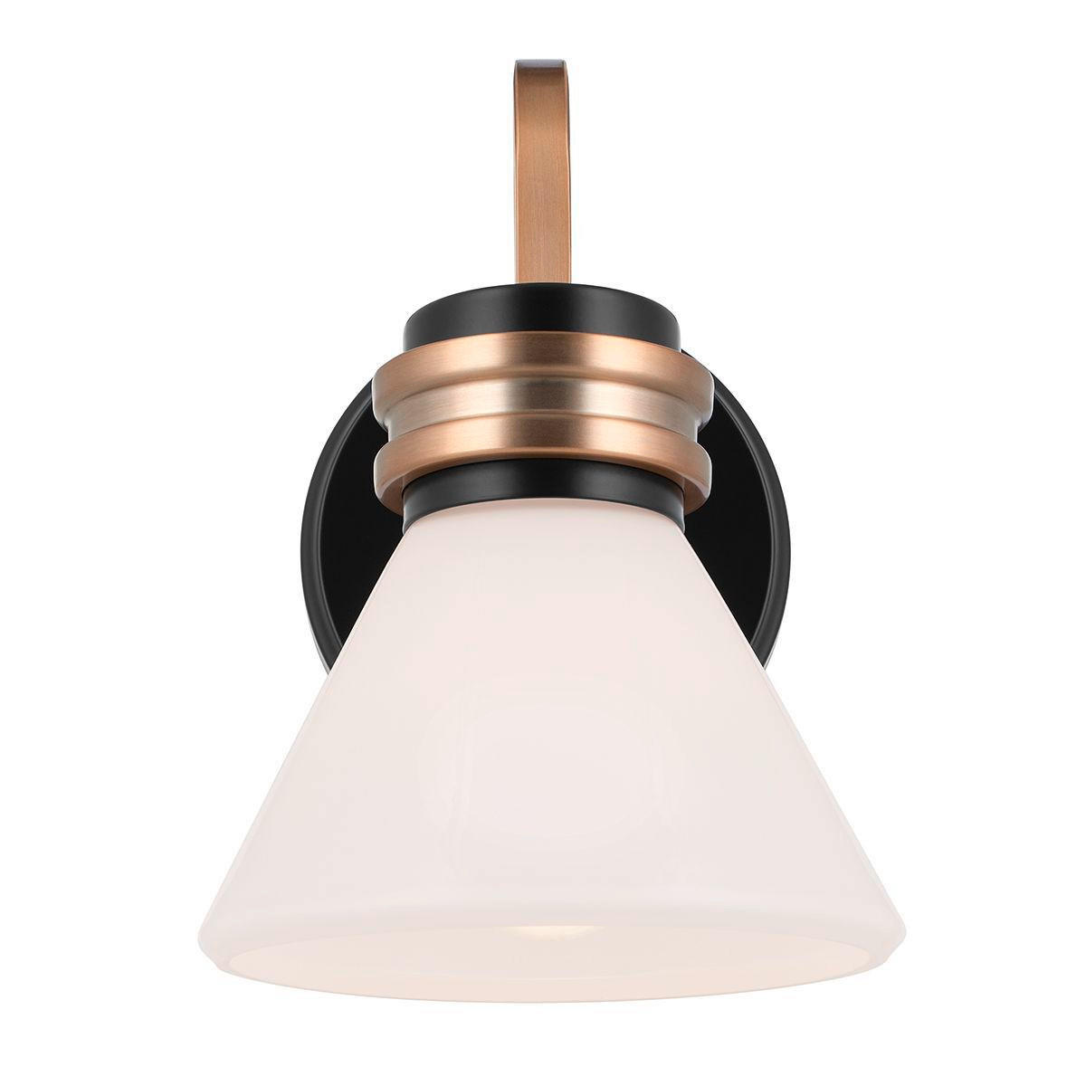 BADEZIMMER-WANDLEUCHTE Masthead   - Champagner/Schwarz, KONVENTIONELL, Glas/Metall (24/17,8/21,5cm) - Elstead Lighting